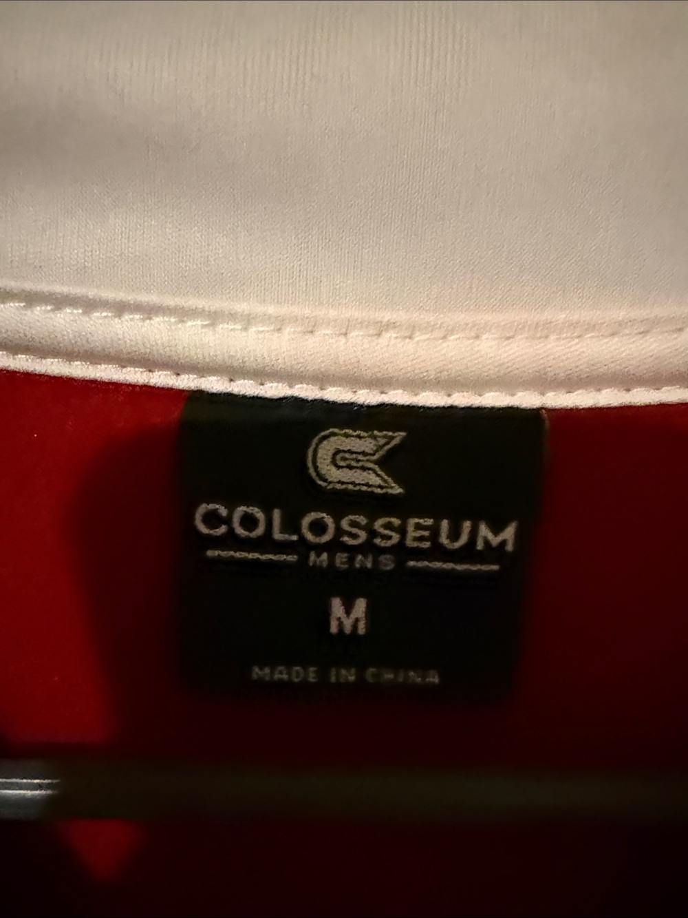 Colosseum Men's Indiana University Red Pullover with White Trim - Picture 3 of 12